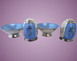 1960s-Volmer-Bahner-Sterling-Silver-Salt-Cellars-Pepper-Shakers