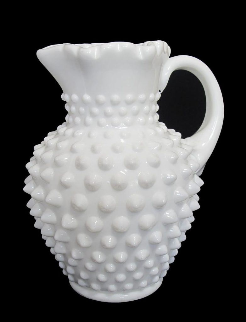 milk glass pitcher